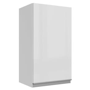 Armário Aéreo 100% MDF 35 cm 1 Porta Branco Brilho Acordes Madesa