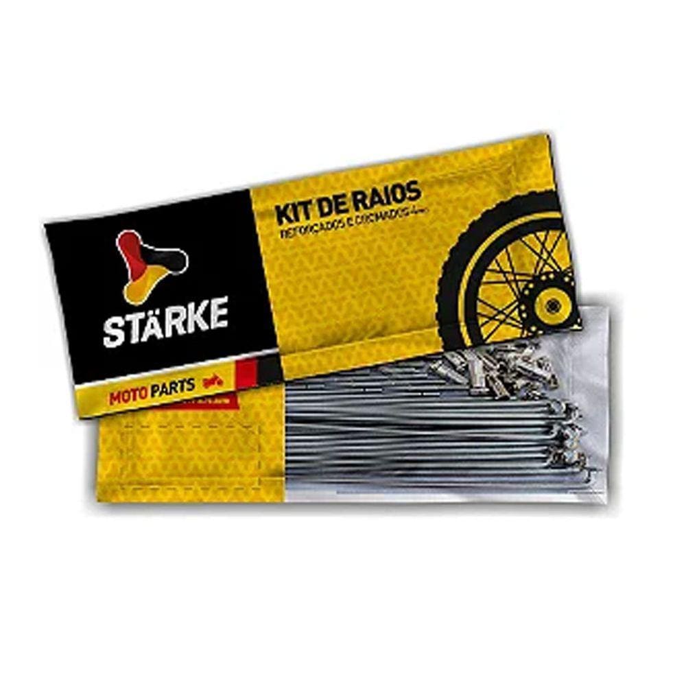 Jogo De Raios Dianteiro Traseiro Cg Titan 150 Lona - Starke
