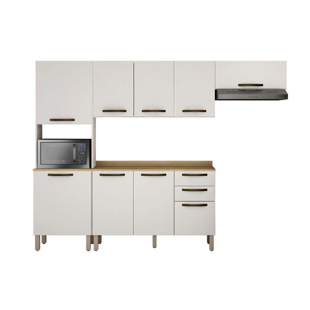 Armário de Cozinha Completo Valência 01 Sallêto Branco