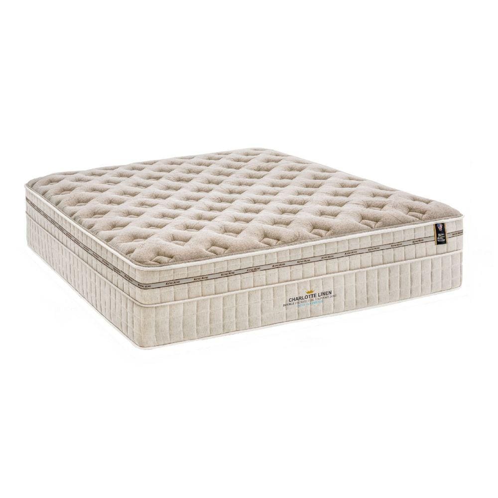 Colchão King Size Mola Ensacada Charlotte 43x193x203cm Bege