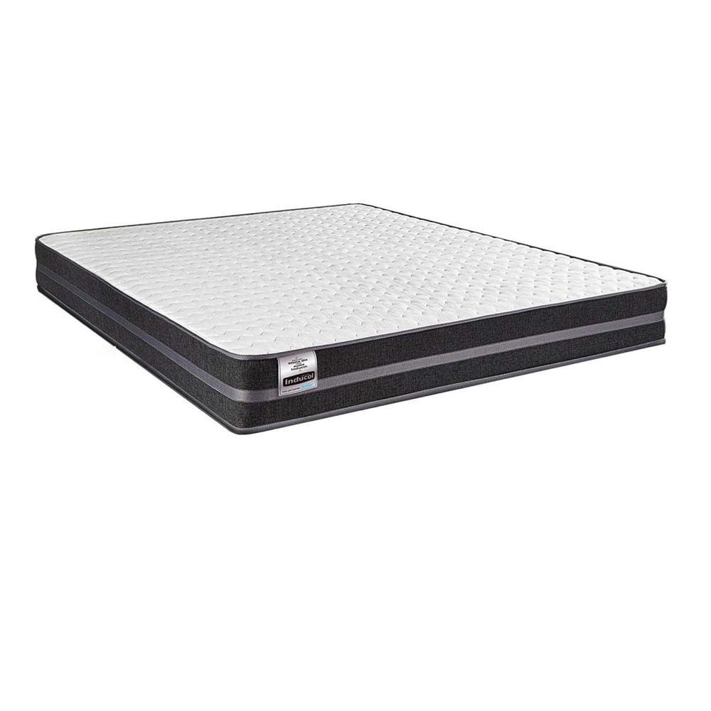 Colchão Queen Inducol Mola Superlastic Bogotá 30x158x198cm Preto/Branco