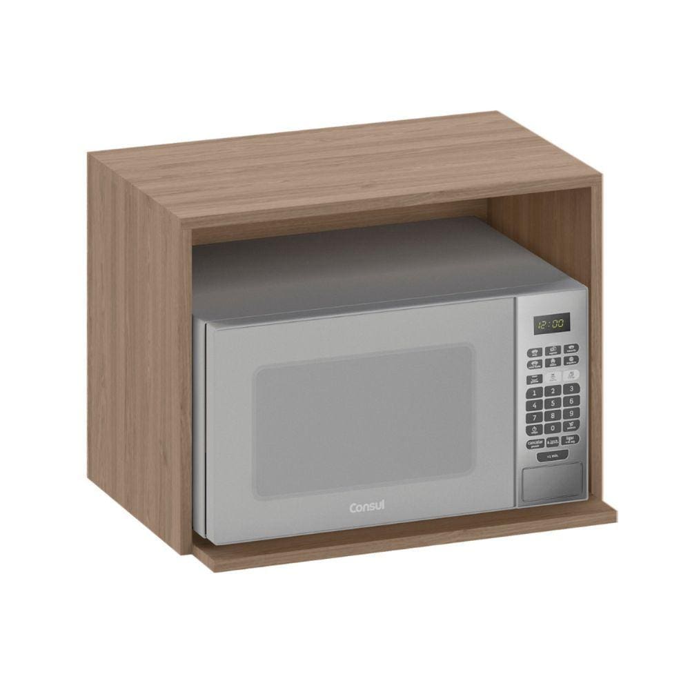 Armário Aéreo Nicho Micro-ondas Etina Carvalho Oak