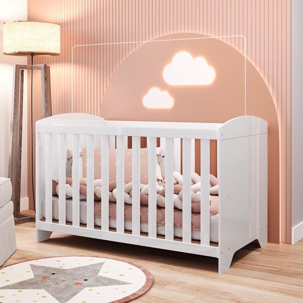 Berço Americano 100% MDF Ayla Branco