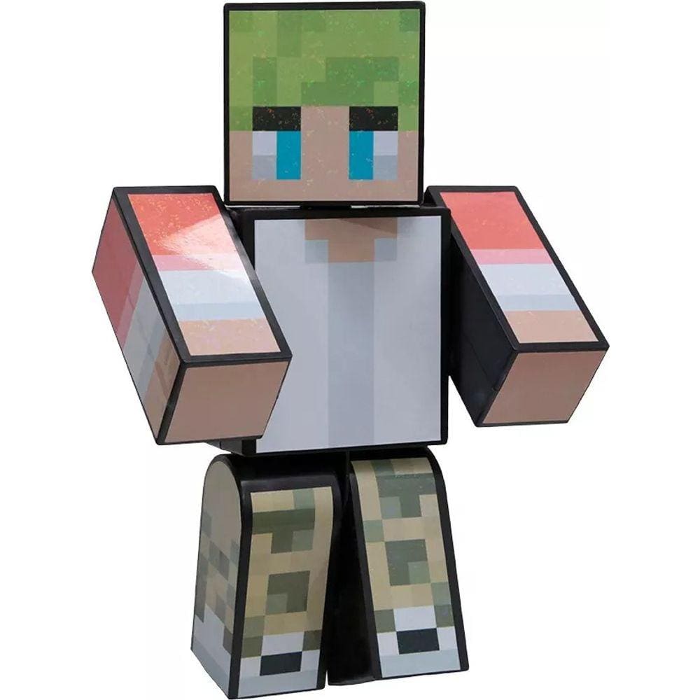 Boneco do minecraft quadrado brinquedo