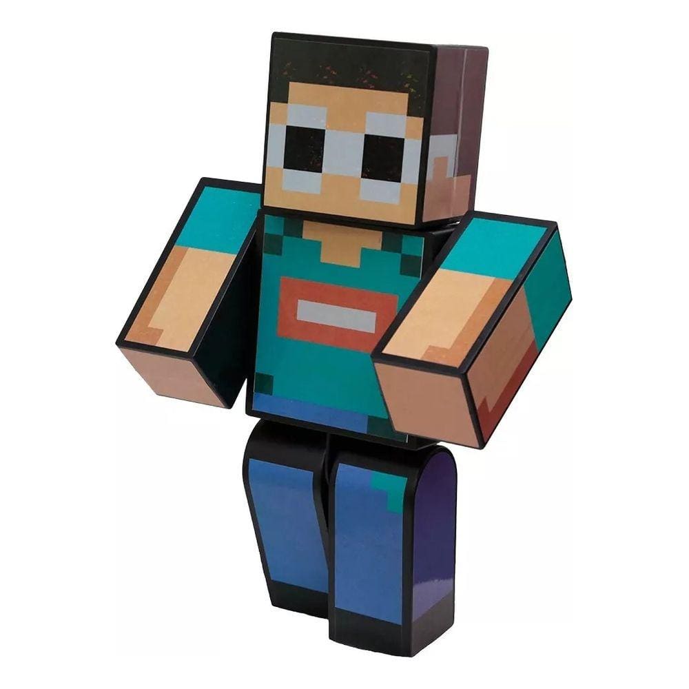 boneco do minecraft para imprimir e montar