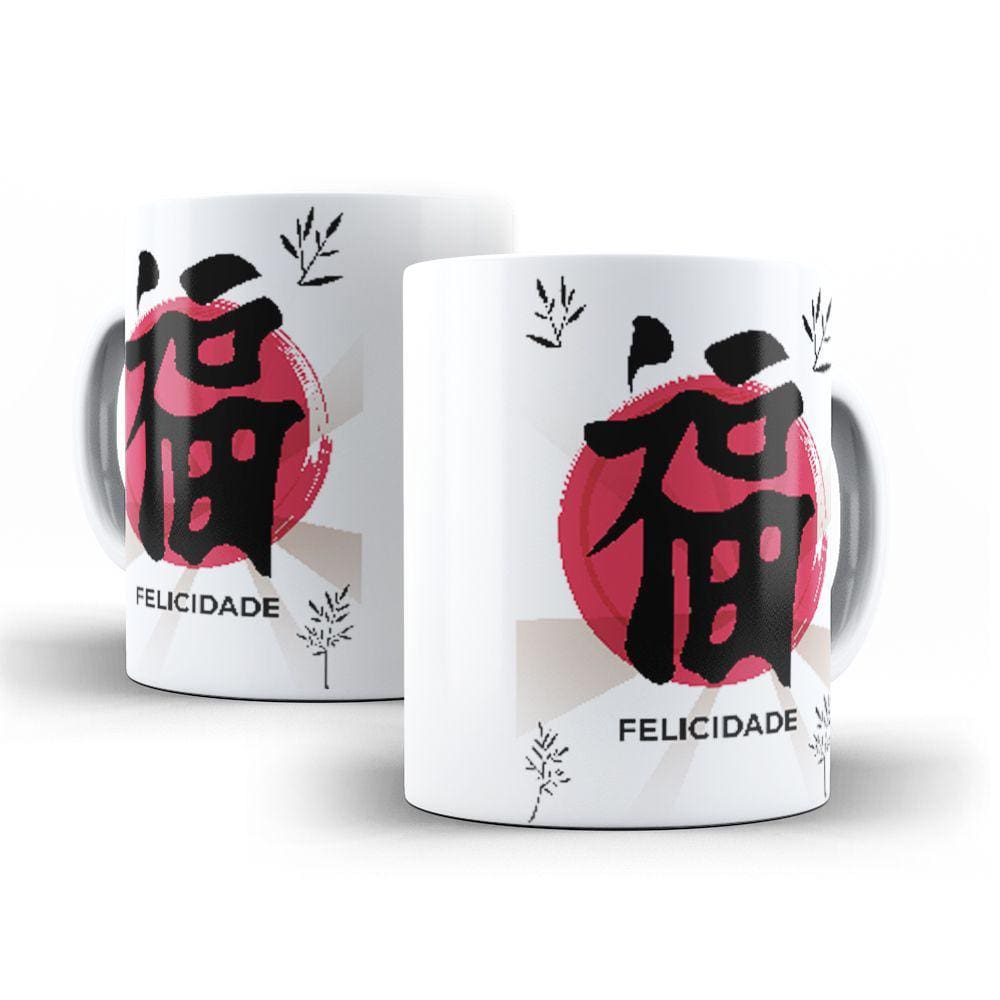 Caneca Ideograma Felicidade