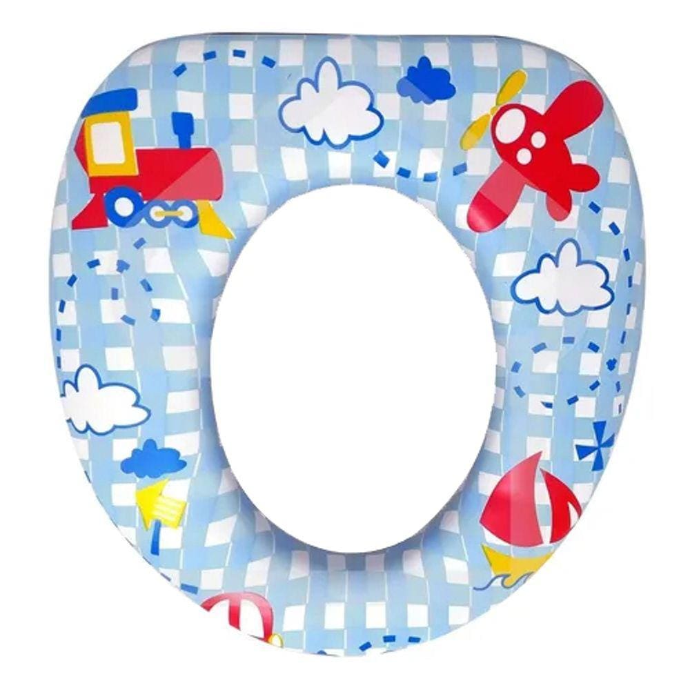 Assento Infantil Decorado Trem Redutor para Vaso Oval