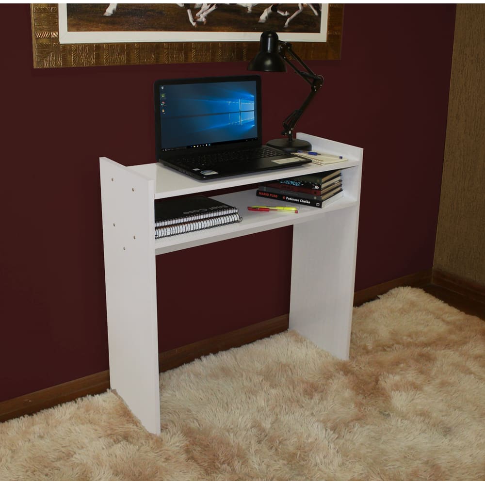 Mesa Escrivaninha Reta De Escritório Para Computador