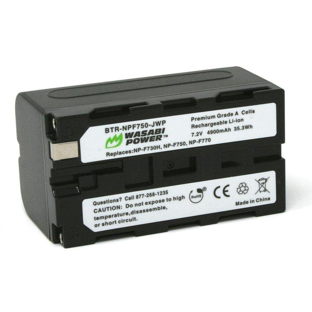 Bateria Wasabi Np-F F770 / F750 4900Mah Para Sony Led