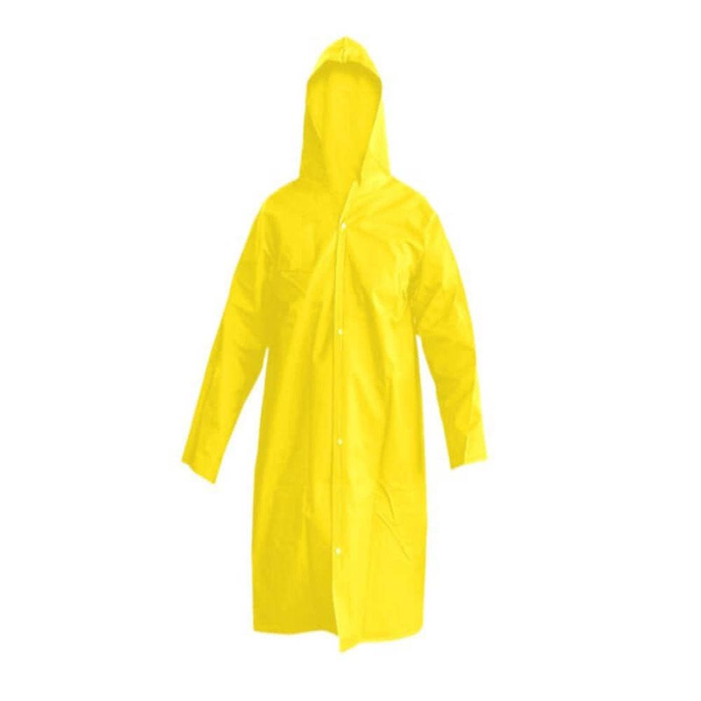 Capa de chuva amarela com capuz G Nikokit