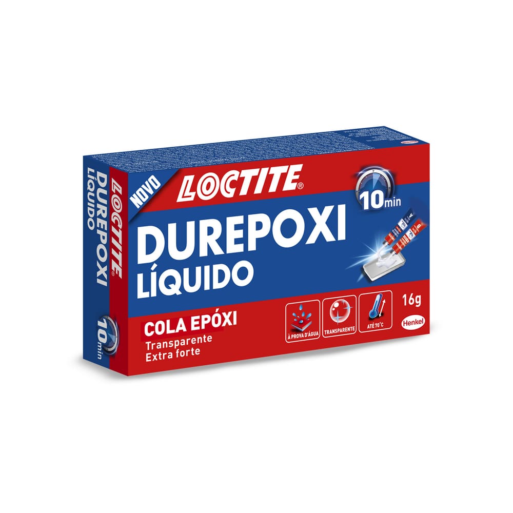 Adesivo Epóxi Durepoxi Líquido Transparente 16G - Loctite