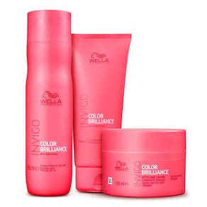Kit Shampoo Condiconador e Máscara Wella Invigo Color Brilliance