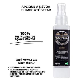 Limpador A Seco Para Instrumentos Musicais 120Ml Orkestra