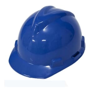 Capacete Segurança Epi Azul MSA Com Catraca e jugular