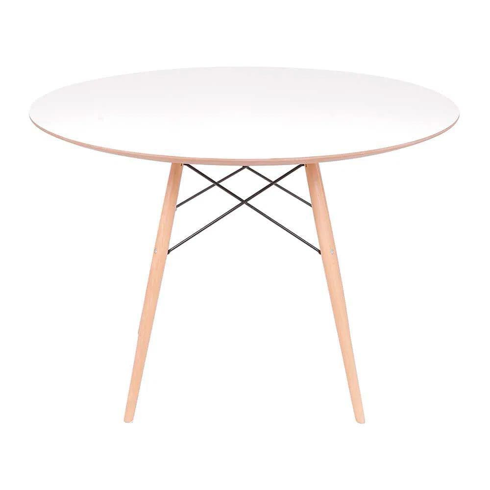 Mesa Eames Eiffel Redonda 90cm - Branca