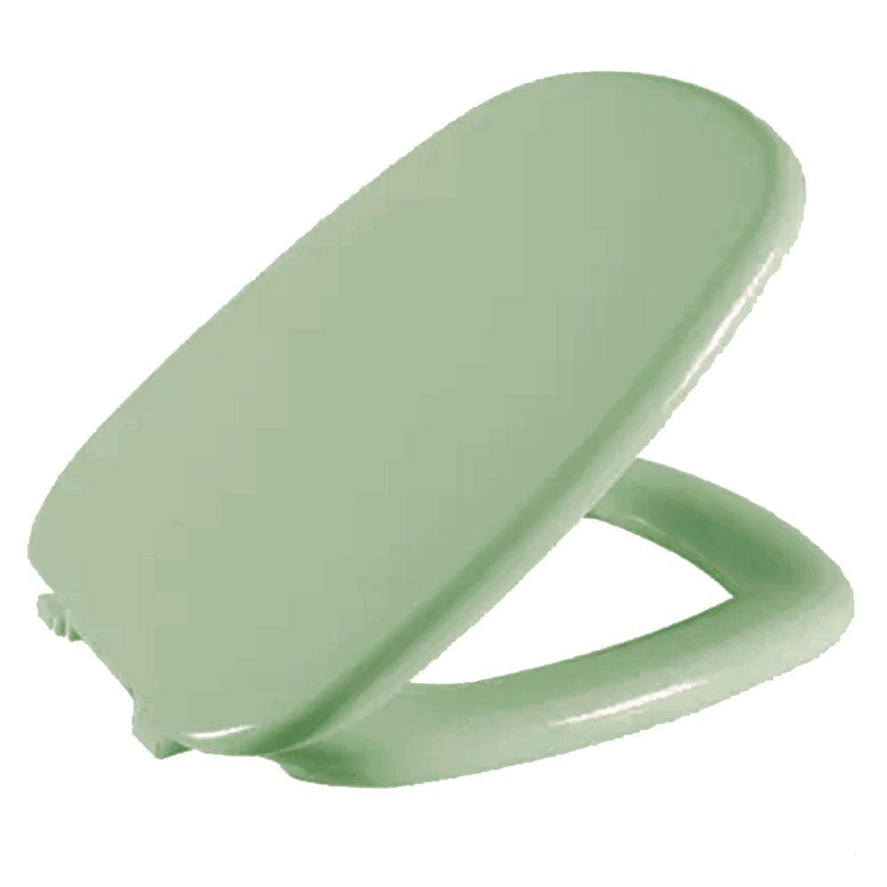 Assento Sanitário Viseu Verde Água Tampa para Vaso Luzarte Almofadado