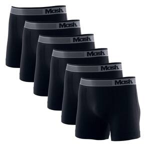Kit 6 Cuecas Boxer Mash Microfibra Sem Costura 710.01