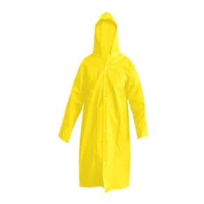 Capa de chuva amarela com capuz GG Nikokit