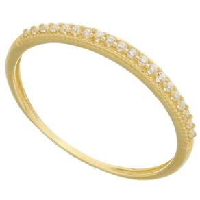 Anel Feminino De Noivado De Ouro 18k 750 Aliança Cravejada