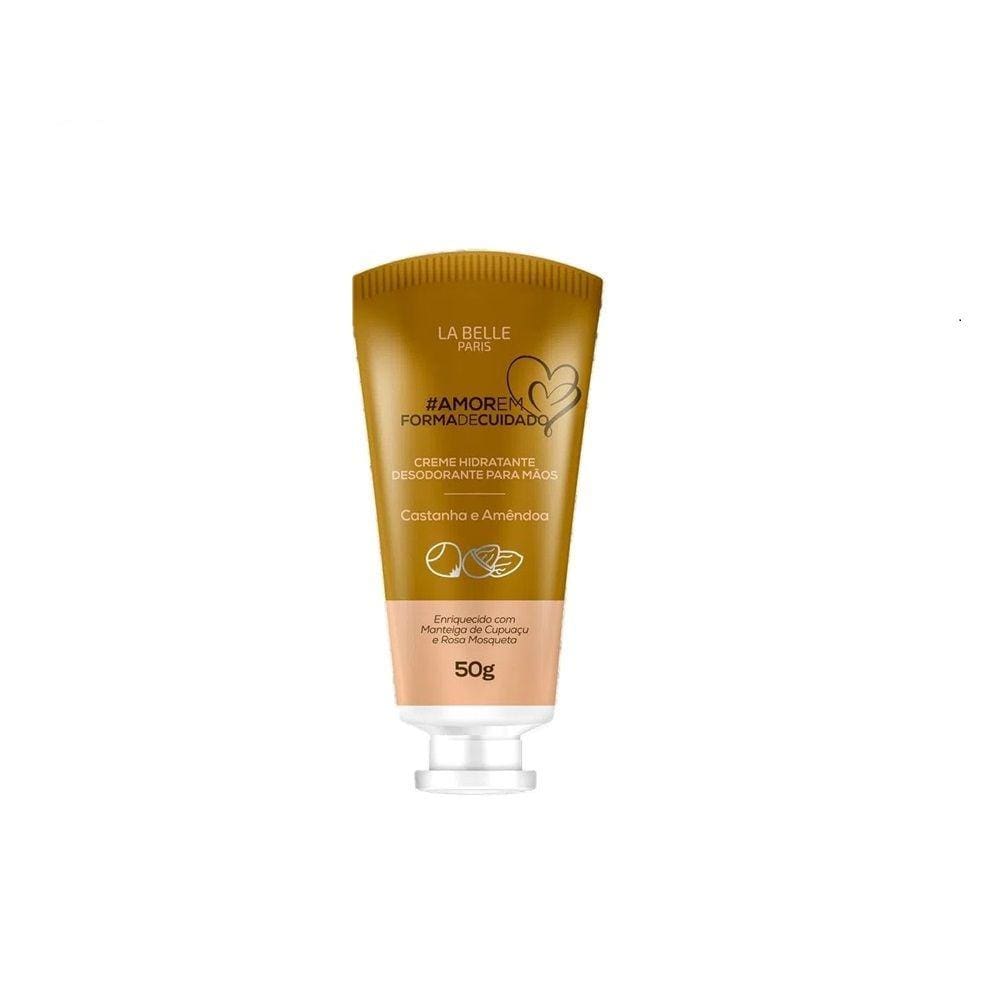 Creme Hidratante para Mãos Castanha e amêndoa 50g La belle