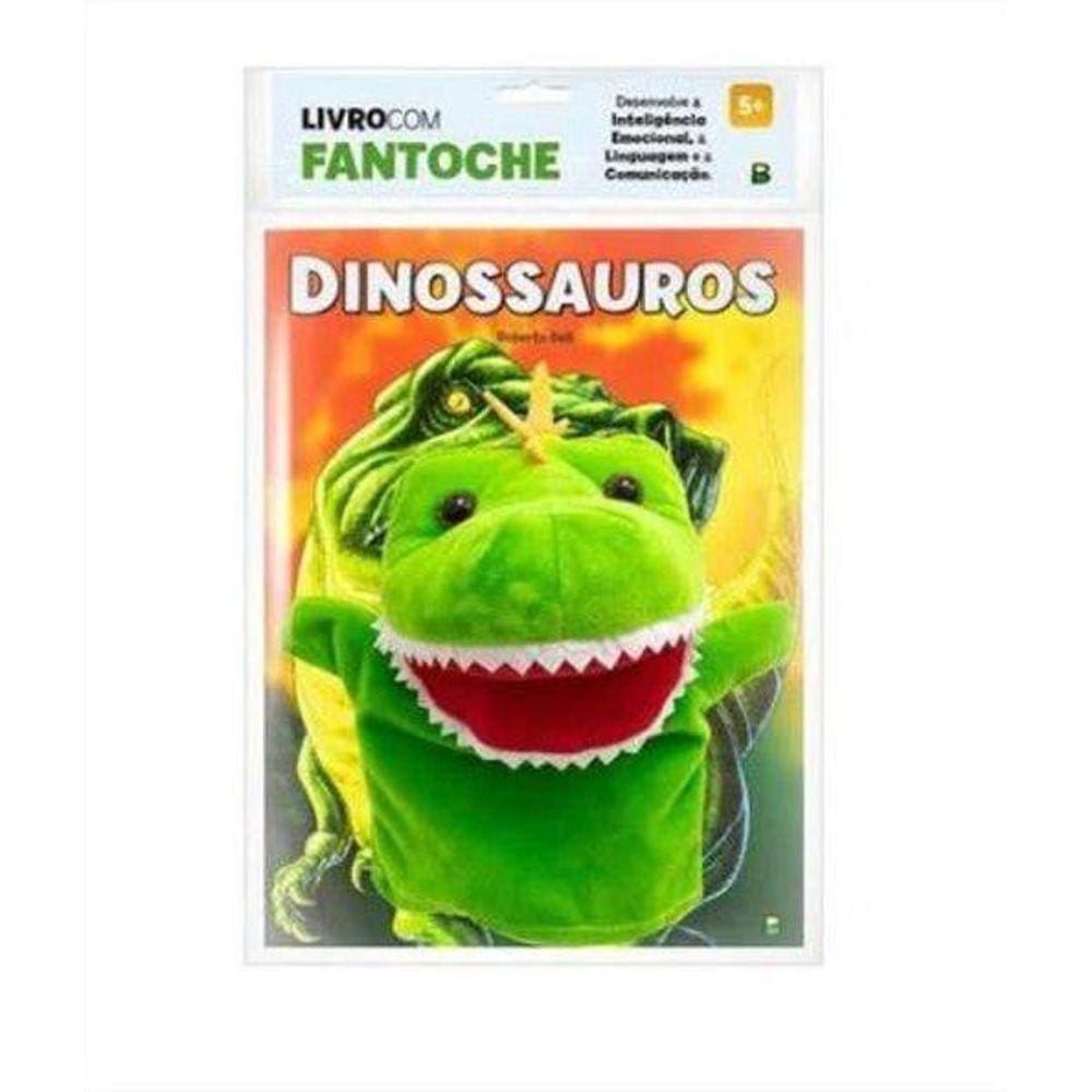 Livro Brinquedo Ilustrado Fantoche Dinossauros