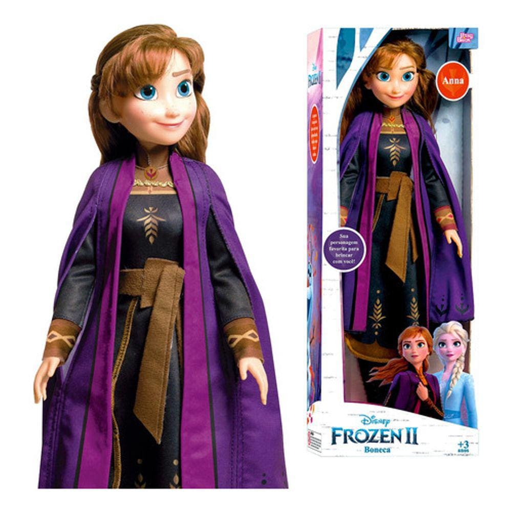 Boneca Elsa Grande Articulada 82cm Disney Frozen Lançamento