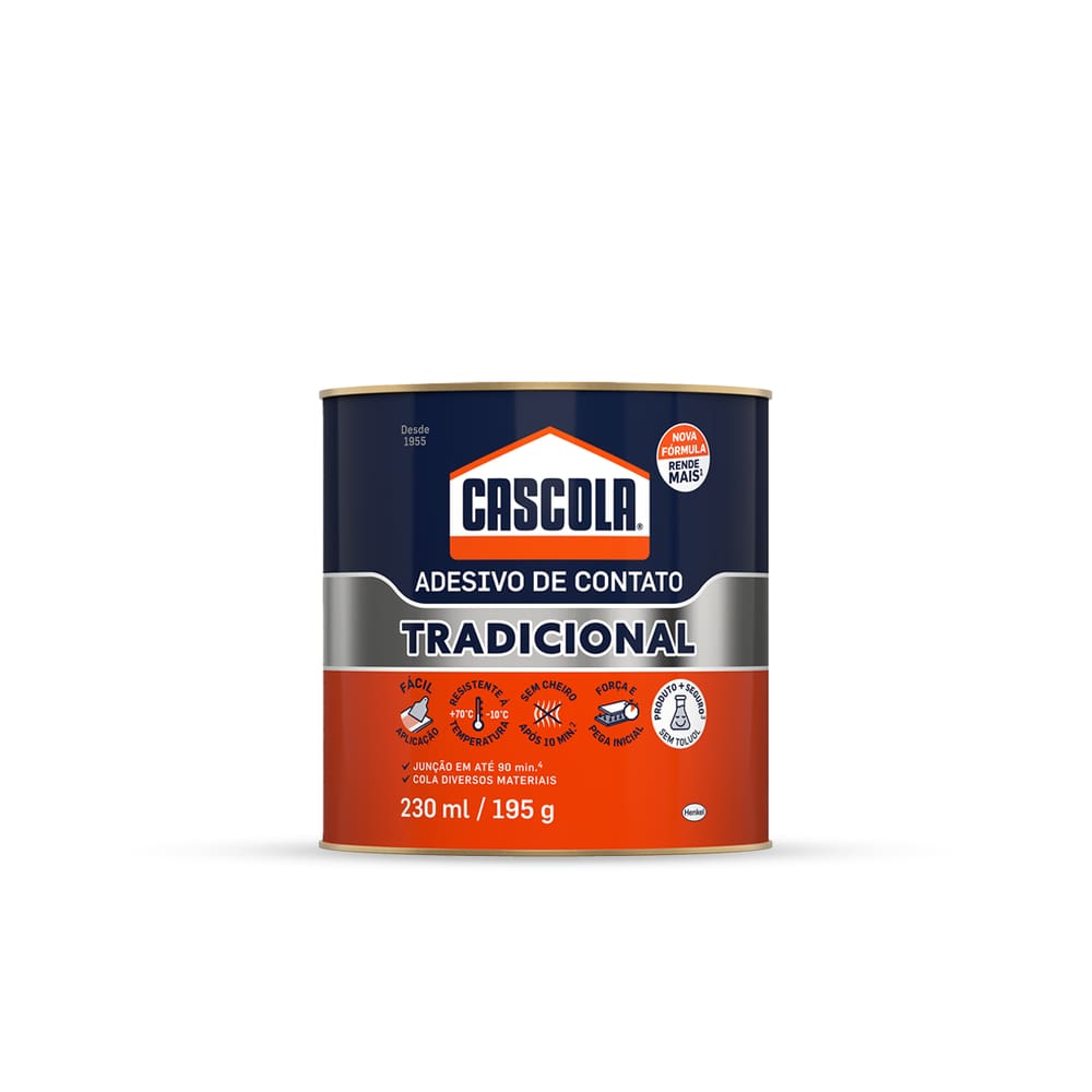 Adesivo De Contato Cascola Tradicional Sem Toluol 195G