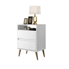 mesa cabeceira quarto casal estilo retro