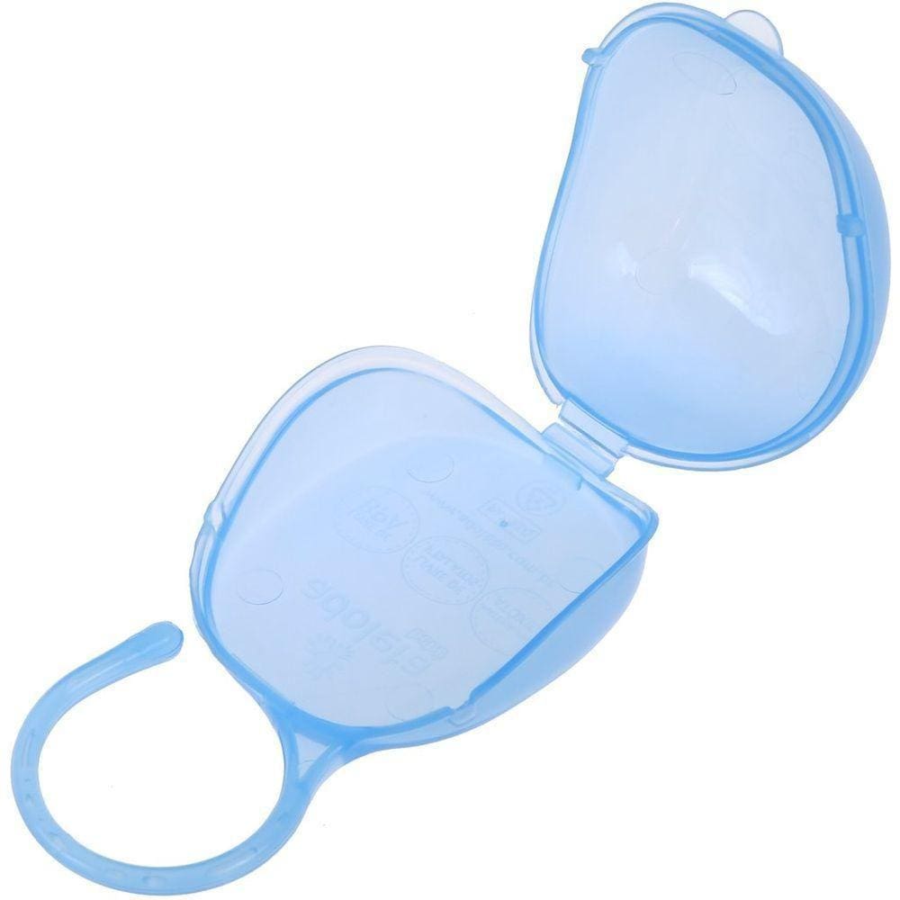 Porta Chupeta Para Bebês Ursinho Azul