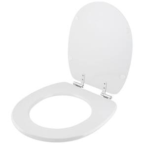 Tampa De Vaso Laqueado Com Amortecedor Lorenone Branco