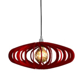 Luminária Teto Lustre Pendente Balcão Cozinha Sala Egito Cor:vermelho