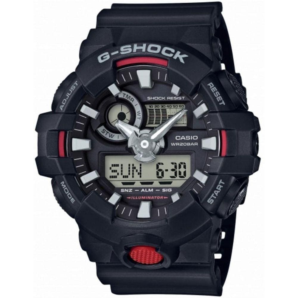 Relógio CASIO G-SHOCK masculino anadigi preto GA-700-1ADR