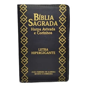 Bíblia Sagrada Pentecostal Letra Hipergigante Harpa Coros Gospel Evangélica