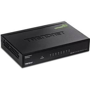 Switch de Rede Ethernet TRENDnet, 8 Portas Gigabit GREENnet, 8 x 10-100-1000 Mbps, 16 Gbps, Proteção Vitalícia