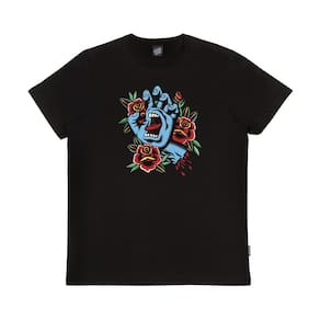 Camiseta Santa Cruz Screaming Flash Front Masculina Preto