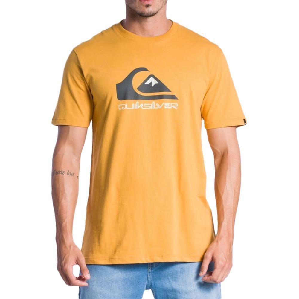 Camiseta Quiksilver Full Logo SM24 Masculina Mostarda