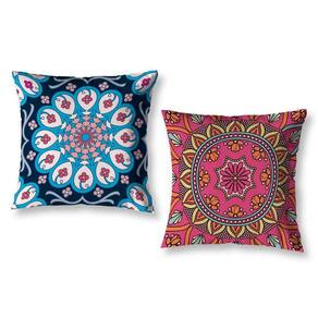 Kit 2 Almofadas Cheias 40Cm X 40Cm Estampadas Mandala