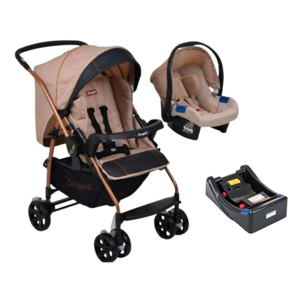 Carrinho Rio K + Cadeira Touring + Base Moun Amour