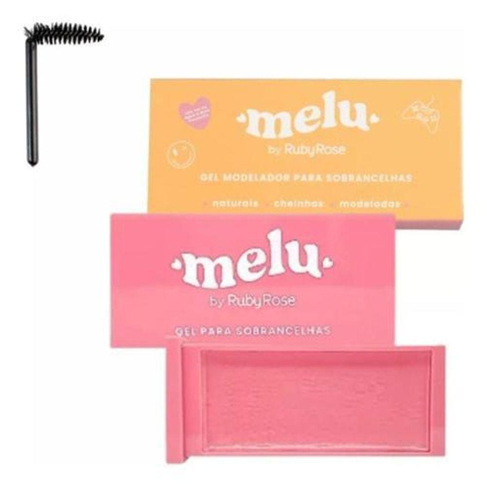 Kit 3 Gel Modelador Sobrancelha Melu Cera Efeito