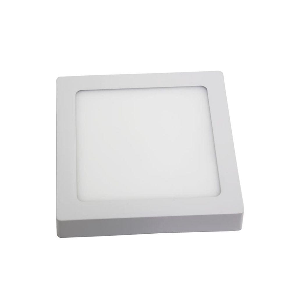 Plafon de Sobrepor Quadrado Branco 21cm Led 18W 3000K Bivolt