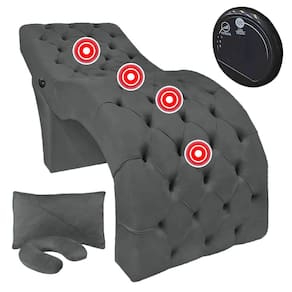 Maca Fixa Ergonômica para Estética Design Cílios com Massagem Veludo Cinza Escuro SOFA STORE