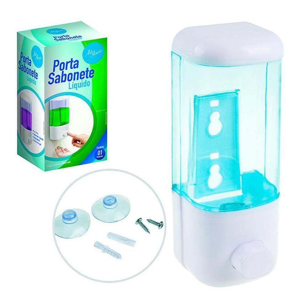 Porta Sabonete Líquido 600Ml Para Parede - Zein