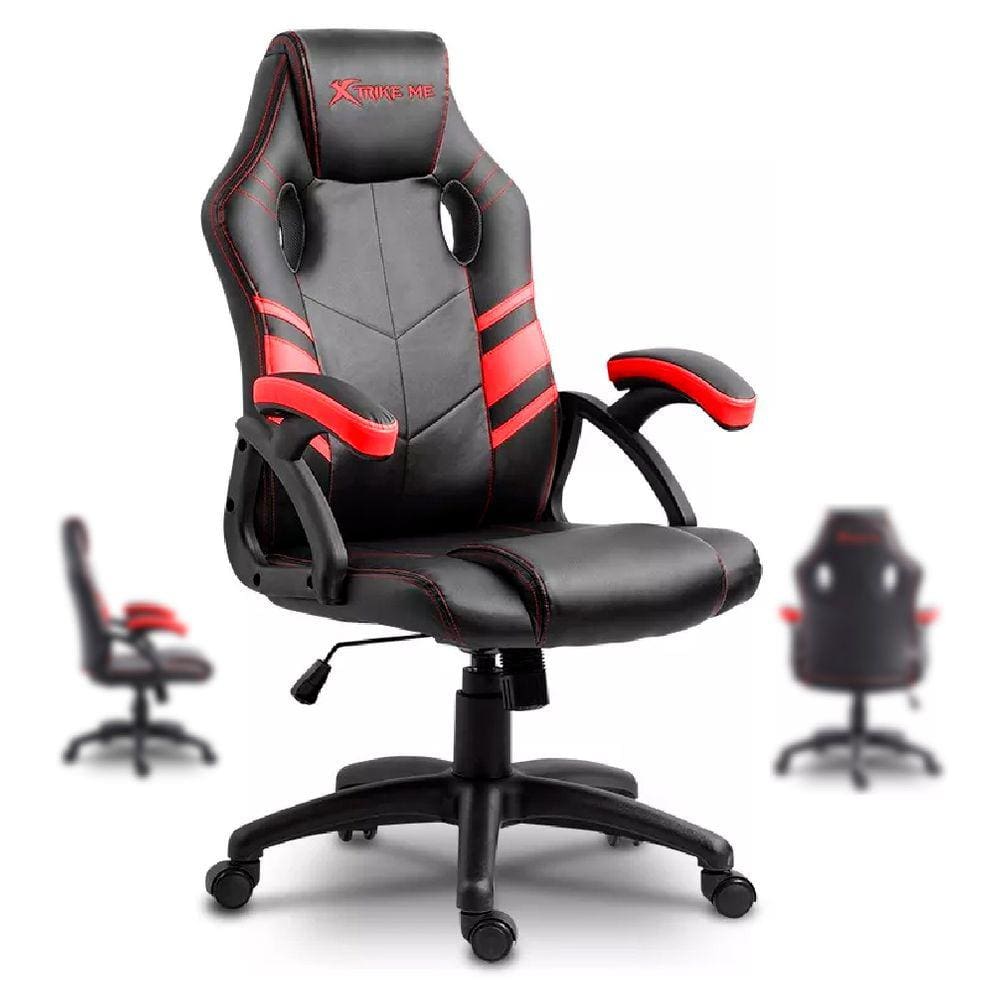 Cadeira Gamer XTRIKE ME GC-803 - Preto com Vermelho