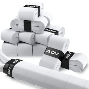 Overgrip para Raquete de Tênis Absorve Suor, Pacote de 12 ou 30, Branco