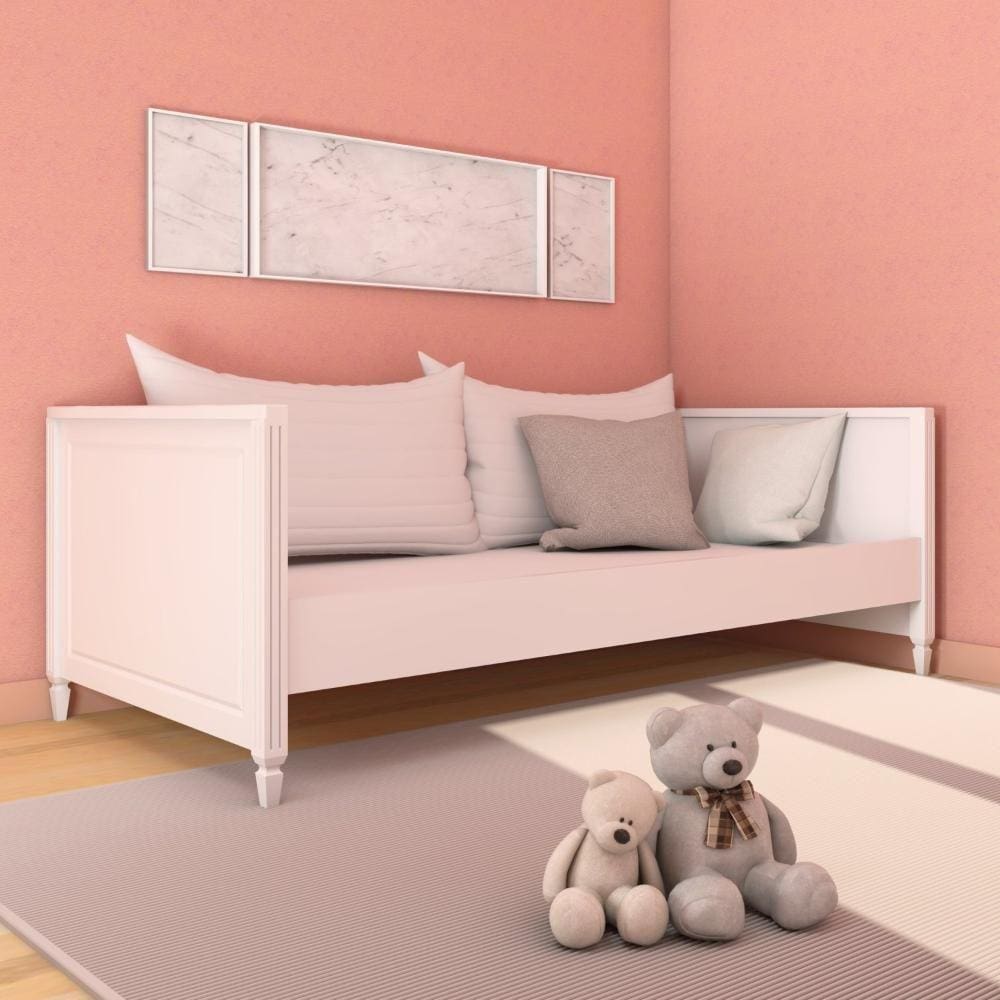 Cama Sofá Infantil Tudor Timber Branco