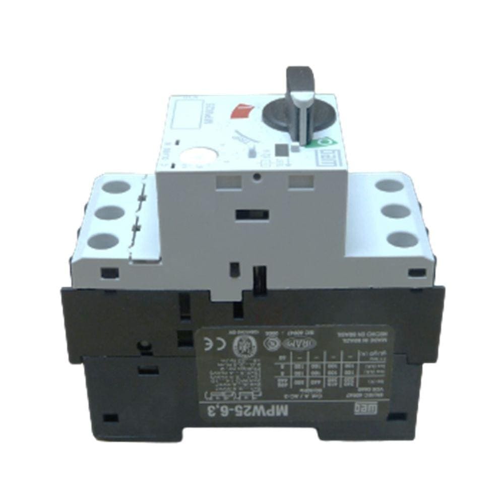 Disjuntor Motor Weg MPW25-3-U063 220v380V440V 4 A 6.3 Amp Proteção TermoMagnética