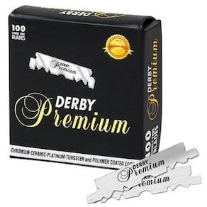 Lâminas de Barbear Derby Premium -100 Lâminas