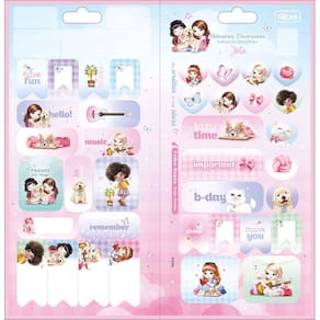 Adesivo Infantil Decorado Duplo Jolie 1 Unidade Tilibra