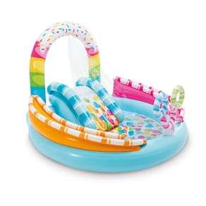 Piscina Playground Infantil Diversão Com Doces 165 Litros - Intex 57144