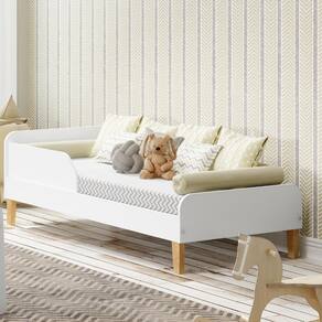 Mini Cama Infantil Montessori Movelbras Branco